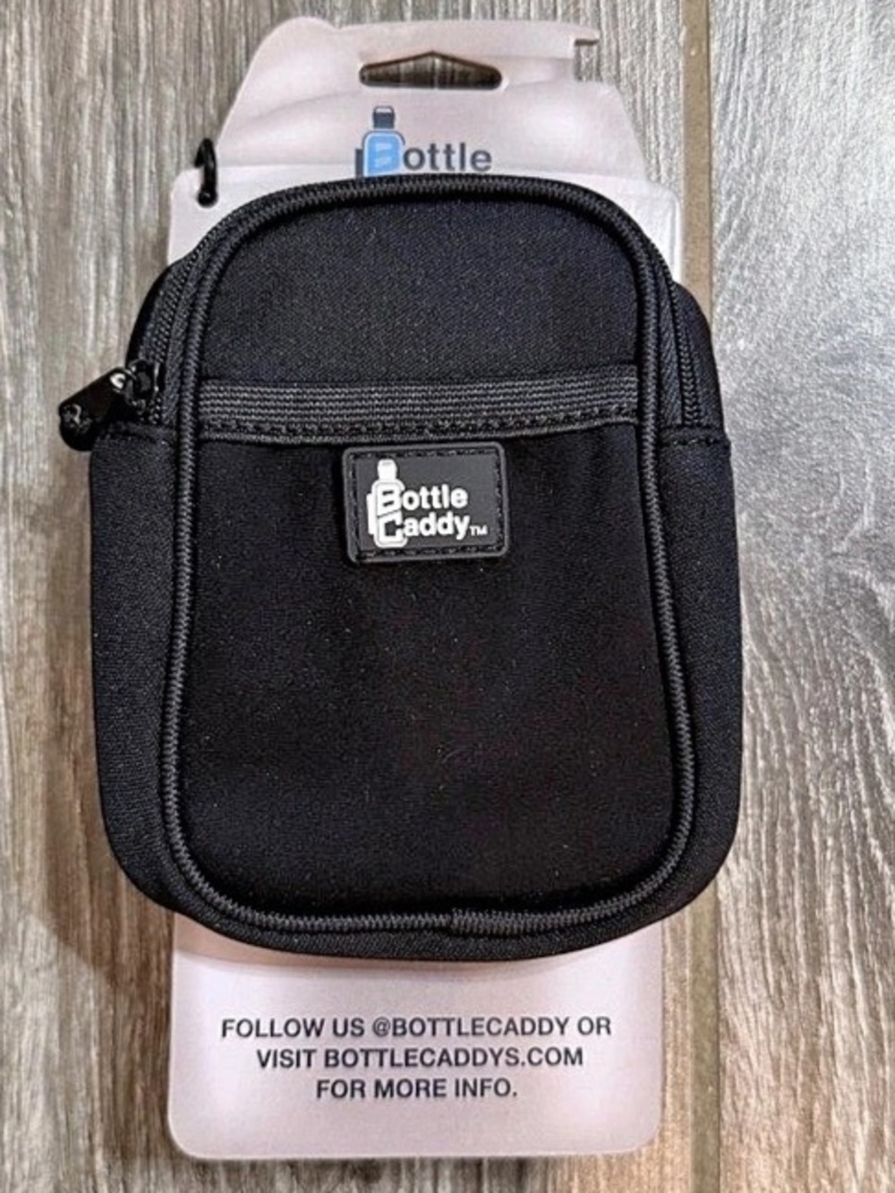 Bottle Buddy Black Mini Travel Pouch NWT